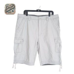 WearFirst Men's Cargo Shorts 38 Gray Cotton Utility Outdoor Adventure Hiking 🏕️